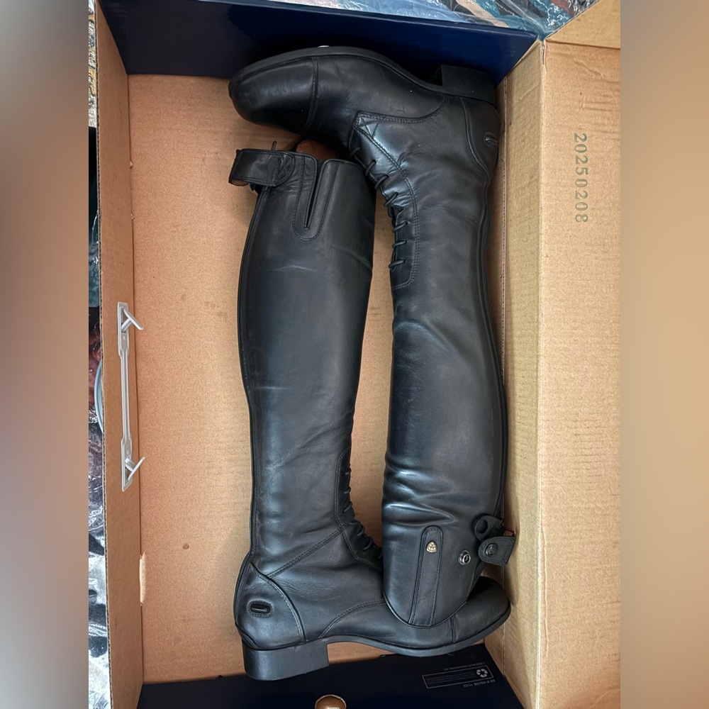 Ariat Black Heritage Contour II Field Zip Tall Riding Boot